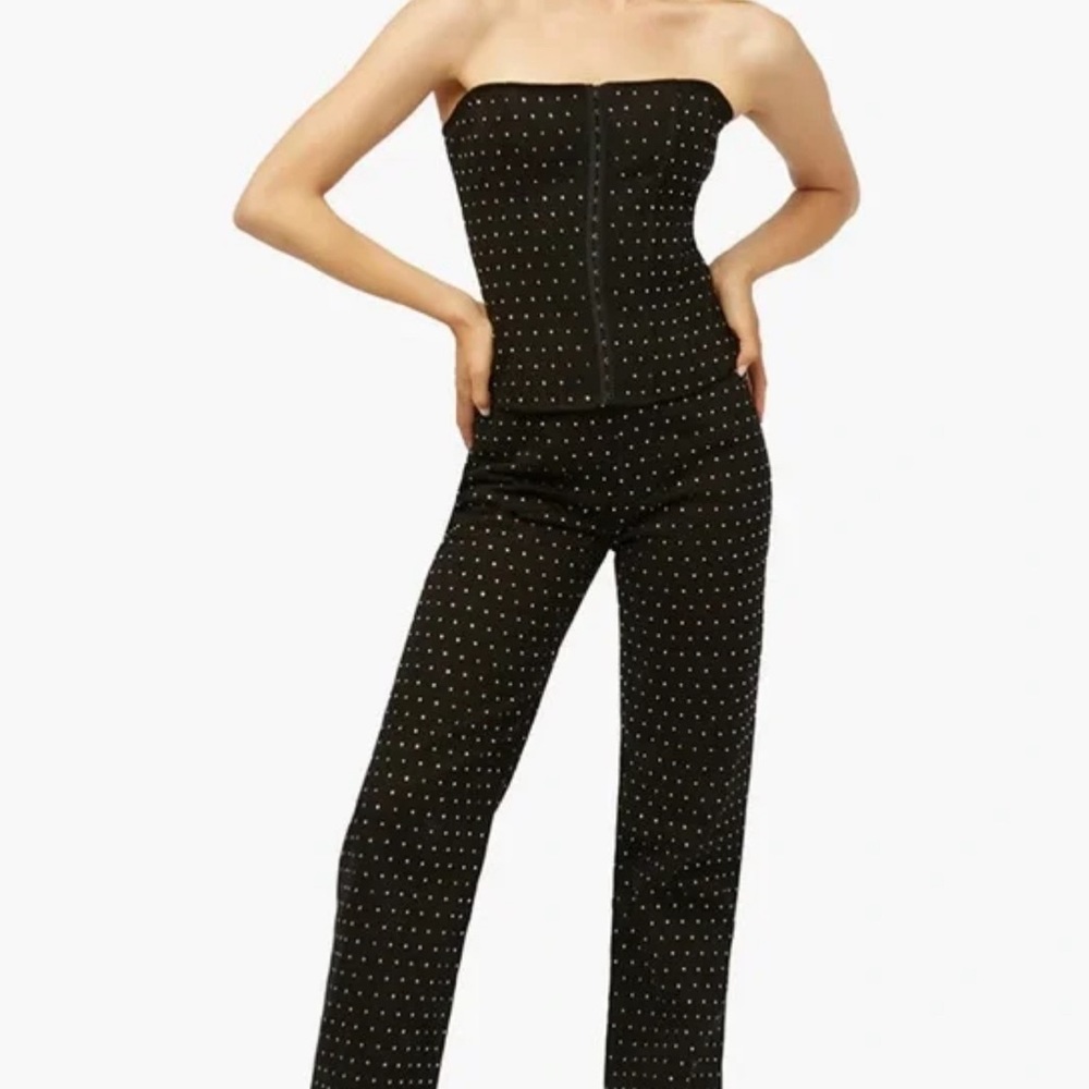 Rhinestone Denim Set